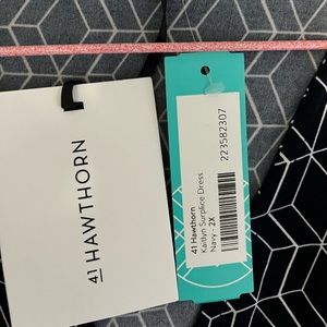 Hawthorn 2X Kaitlin Surplice navy dress